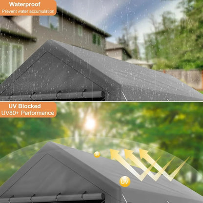 All-Season Tarp for Carport (Grey)