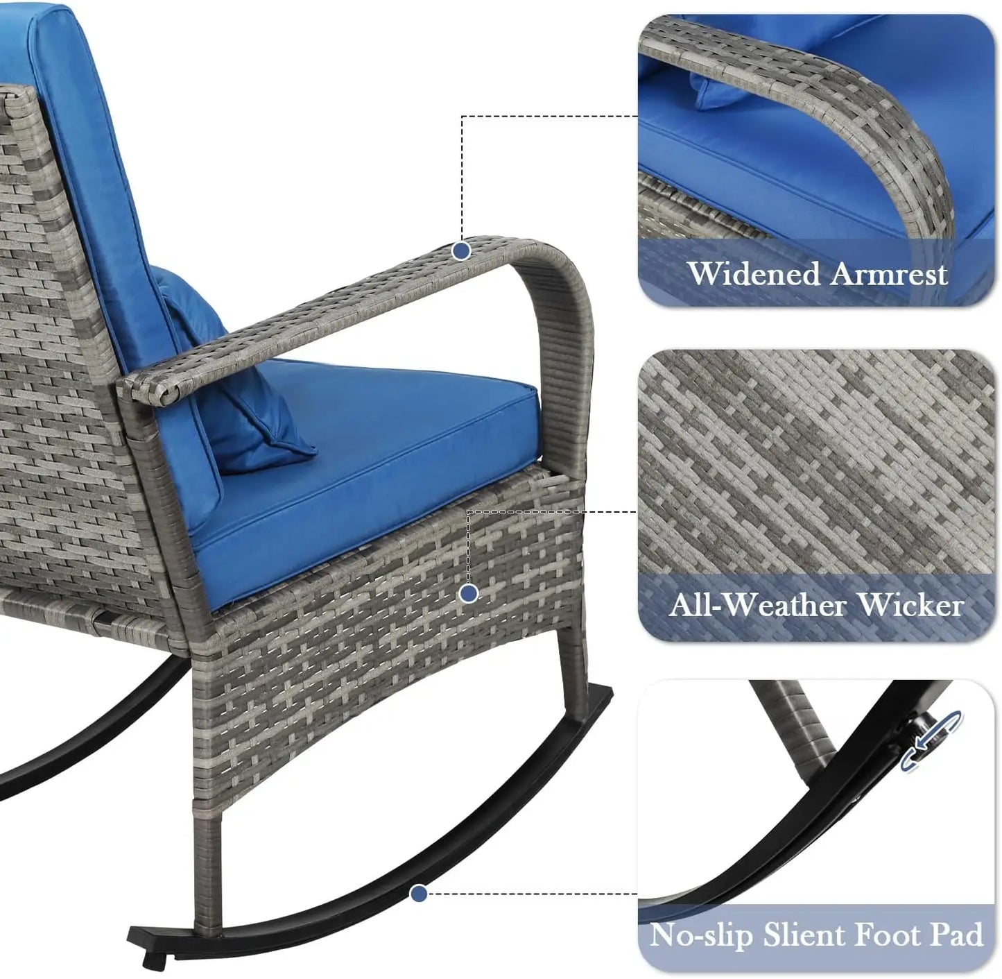 3 Piece Outdoor Patio Set