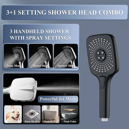 Ceiling Rain Shower w/ Hand Held Shower