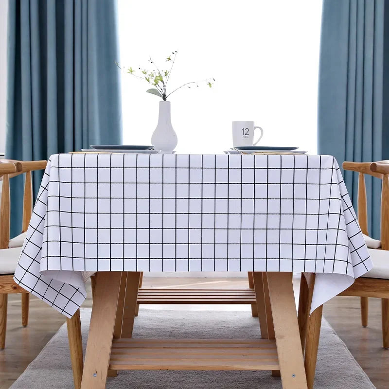 PVC tablecloth waterproof oil resistant tablecloth