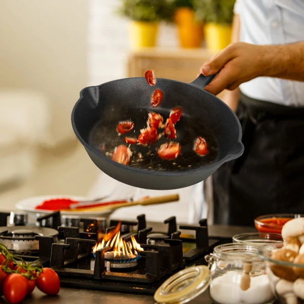 Set of 3 Cast Iron Frying Pans