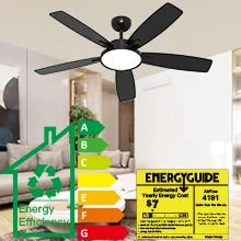 Smart Ceiling Fan with Light, Remote Control