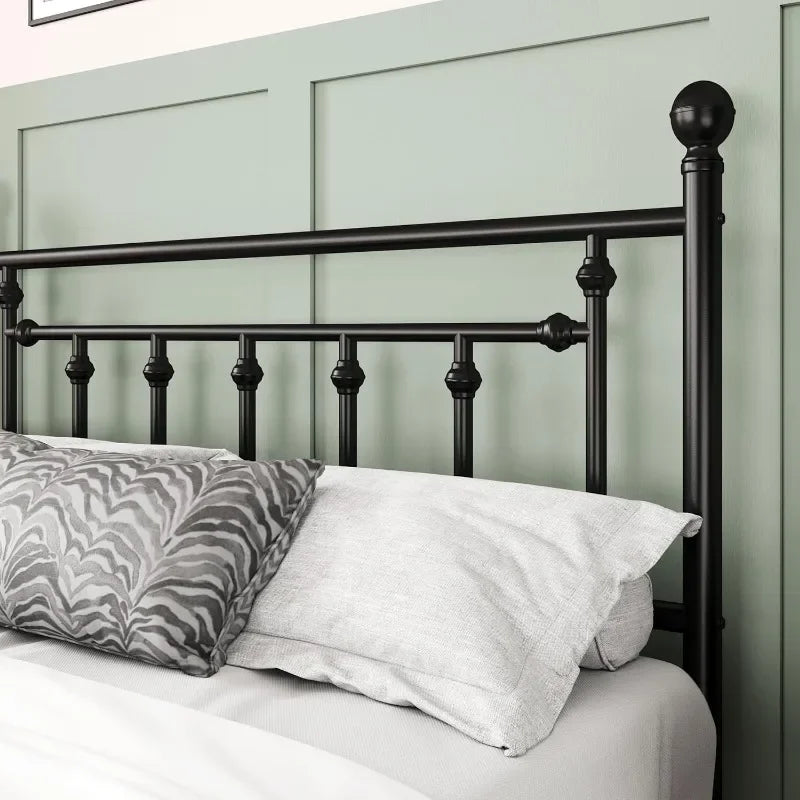 Metal platform bed frame, easy to assemble