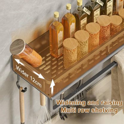 Wall Mounted Spice Rack, No Drilling