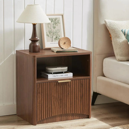 Fluted Nightstand Set of 2