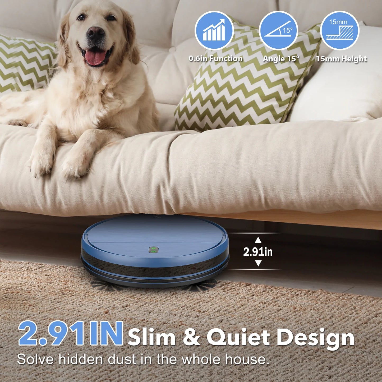 Robot Vacuum Cleaner, Mopping Sweeping Suction, Wifi