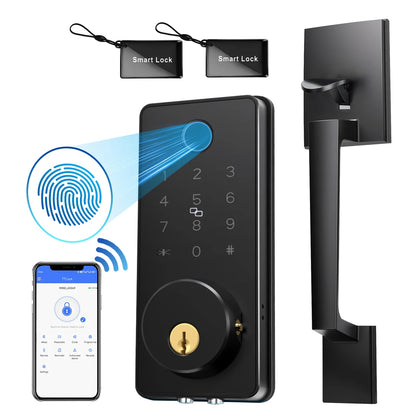 Electronic Door Lock Fingerprint Remote Keyless Password