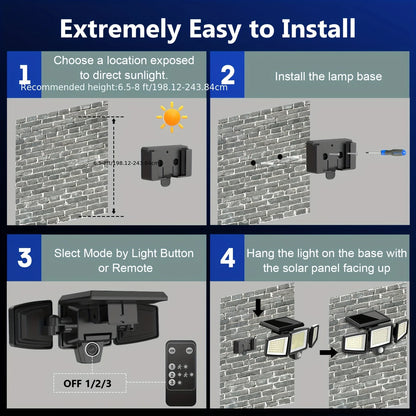 Outdoor Solar Lights, Waterproof, Motion Sensor
