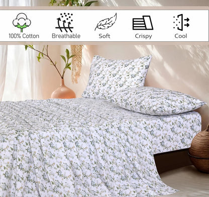 100% Cotton Sheets - Crispy Cooling