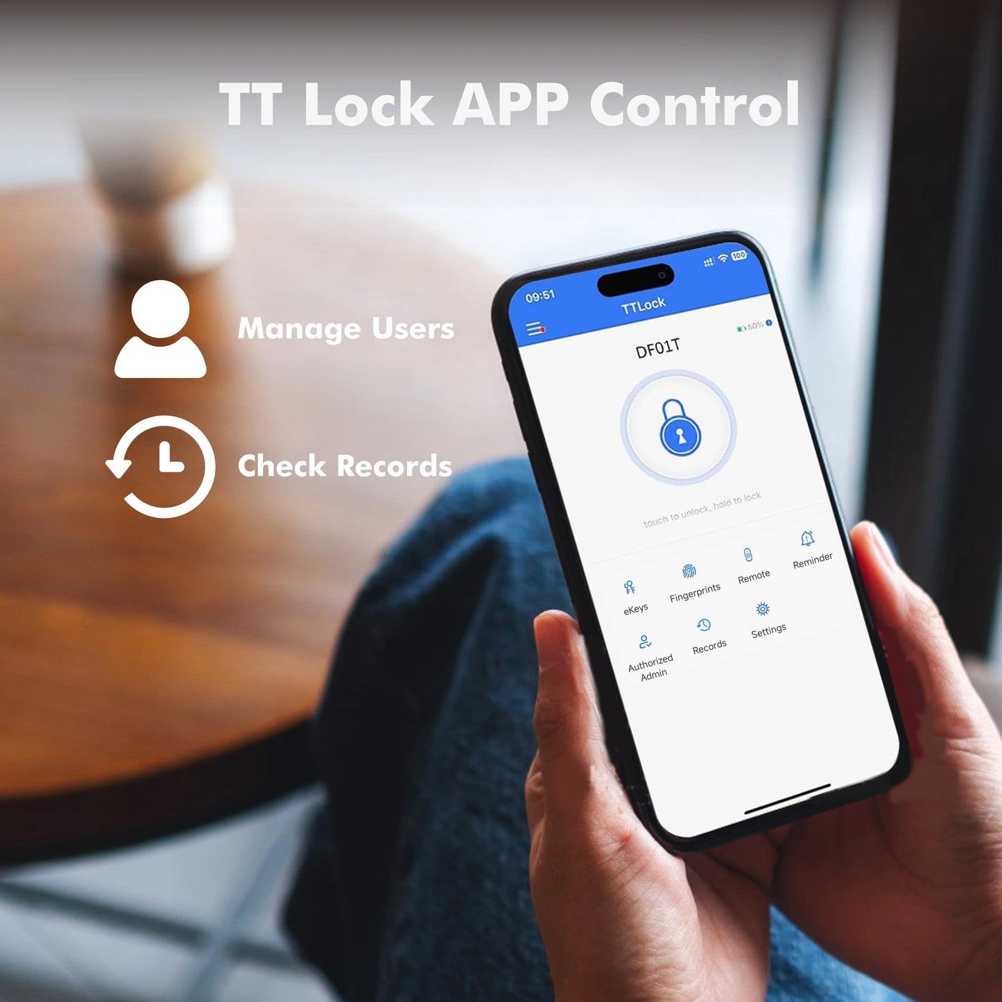 Electronic Door Lock, App Smart, Keyless entry