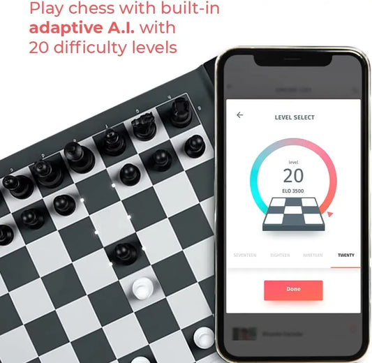 Electronic Chess Board  | AI-Powered & Digital| Portable