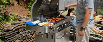 Propane Gas Grills w/ Lid, Built-In Thermometer