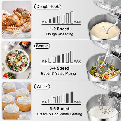 VEVOR 450W Electric Dough/Food Mixer