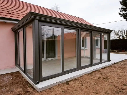 Aluminum Customized Double Glass Patio Sliding Door