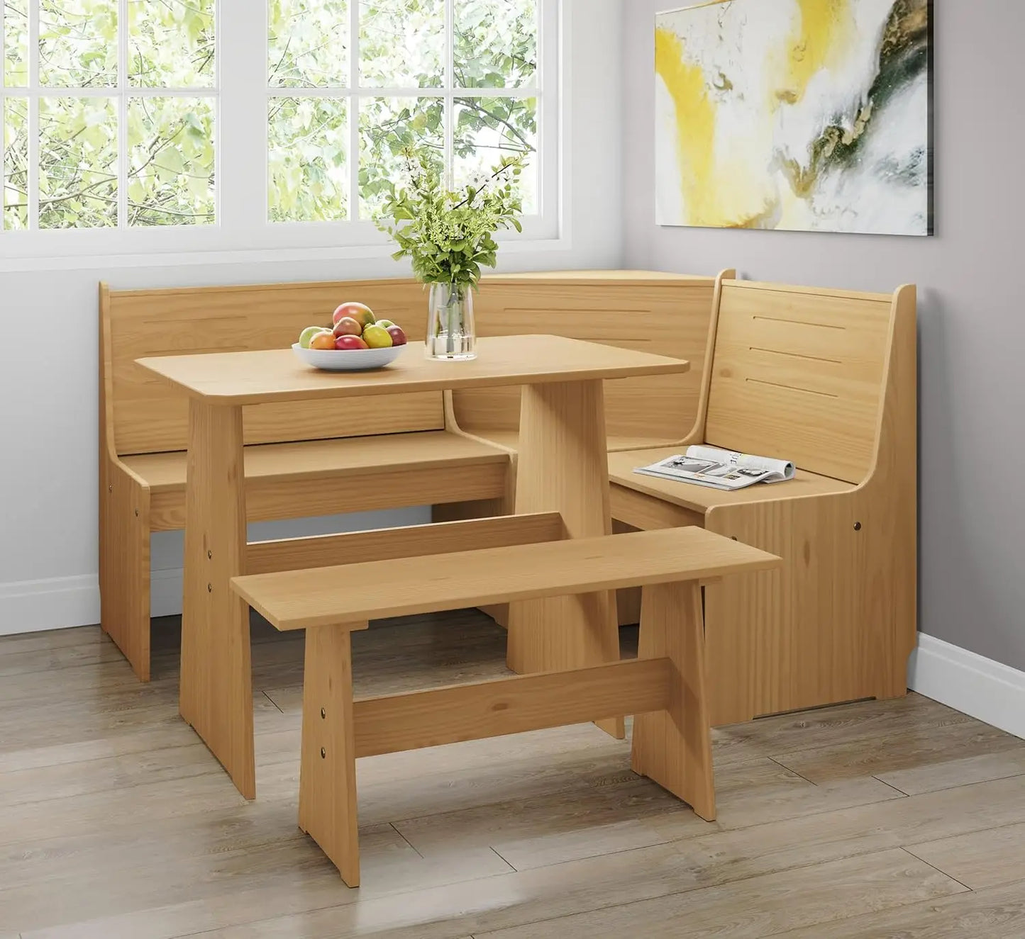 Breakfast Nook Corner Dining Table Kitchen Bench