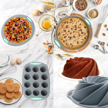 49 Piece Silicone Bakeware Set