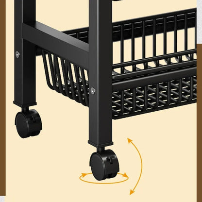 Kitchen Vegetable Basket Trolley & Multifunctional Storage Rack