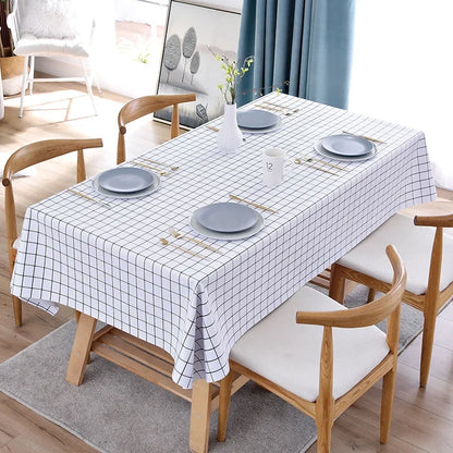 PVC tablecloth waterproof oil resistant tablecloth