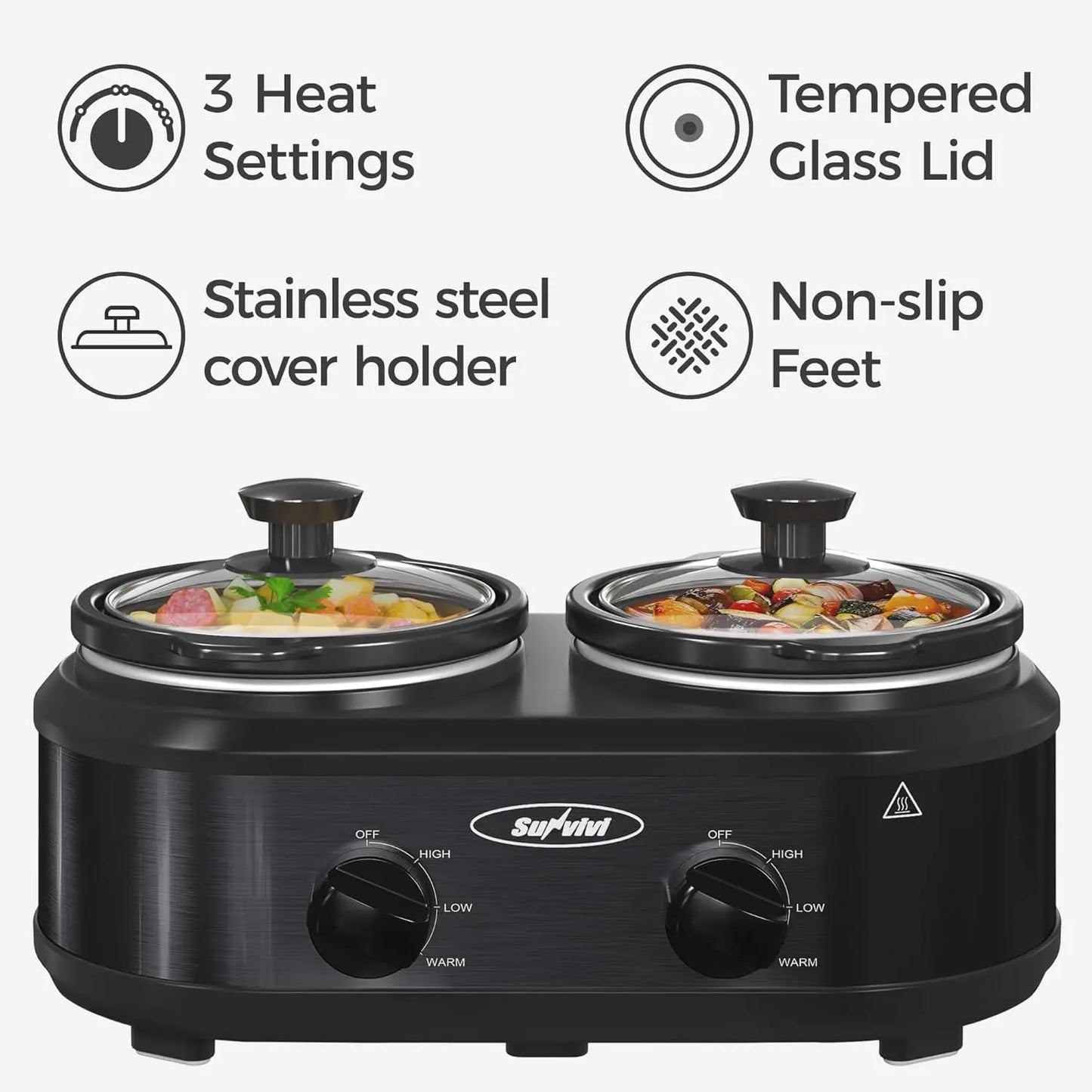 Double Slow Cooker