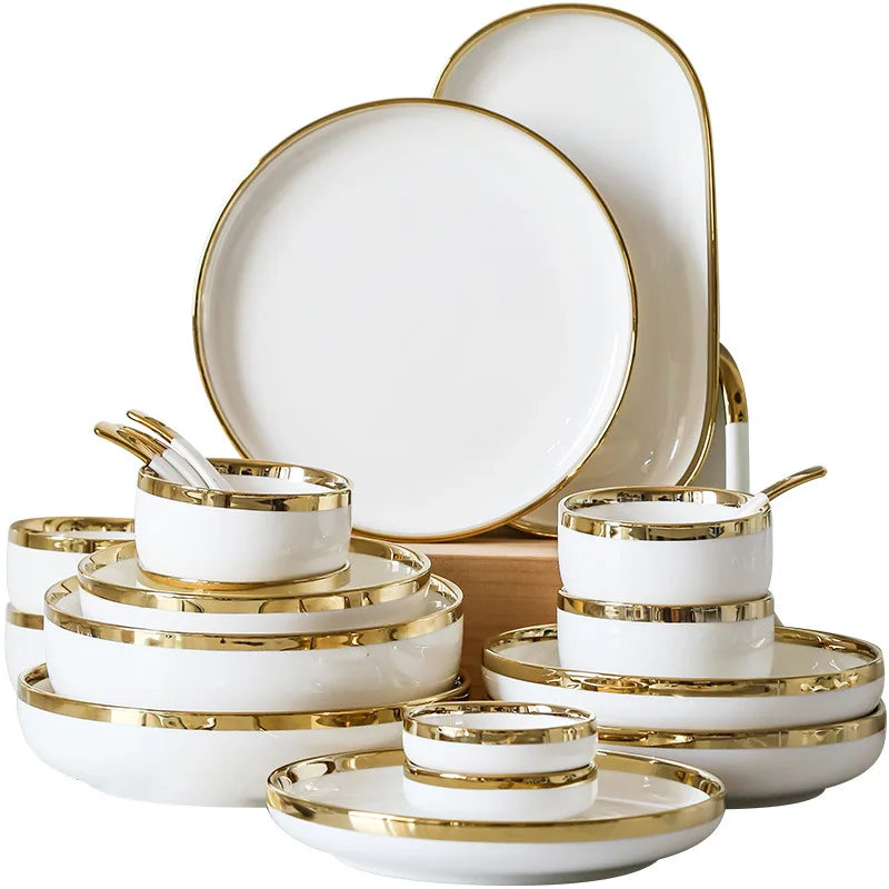 Porcelain Dinnerware For Household Hotel
