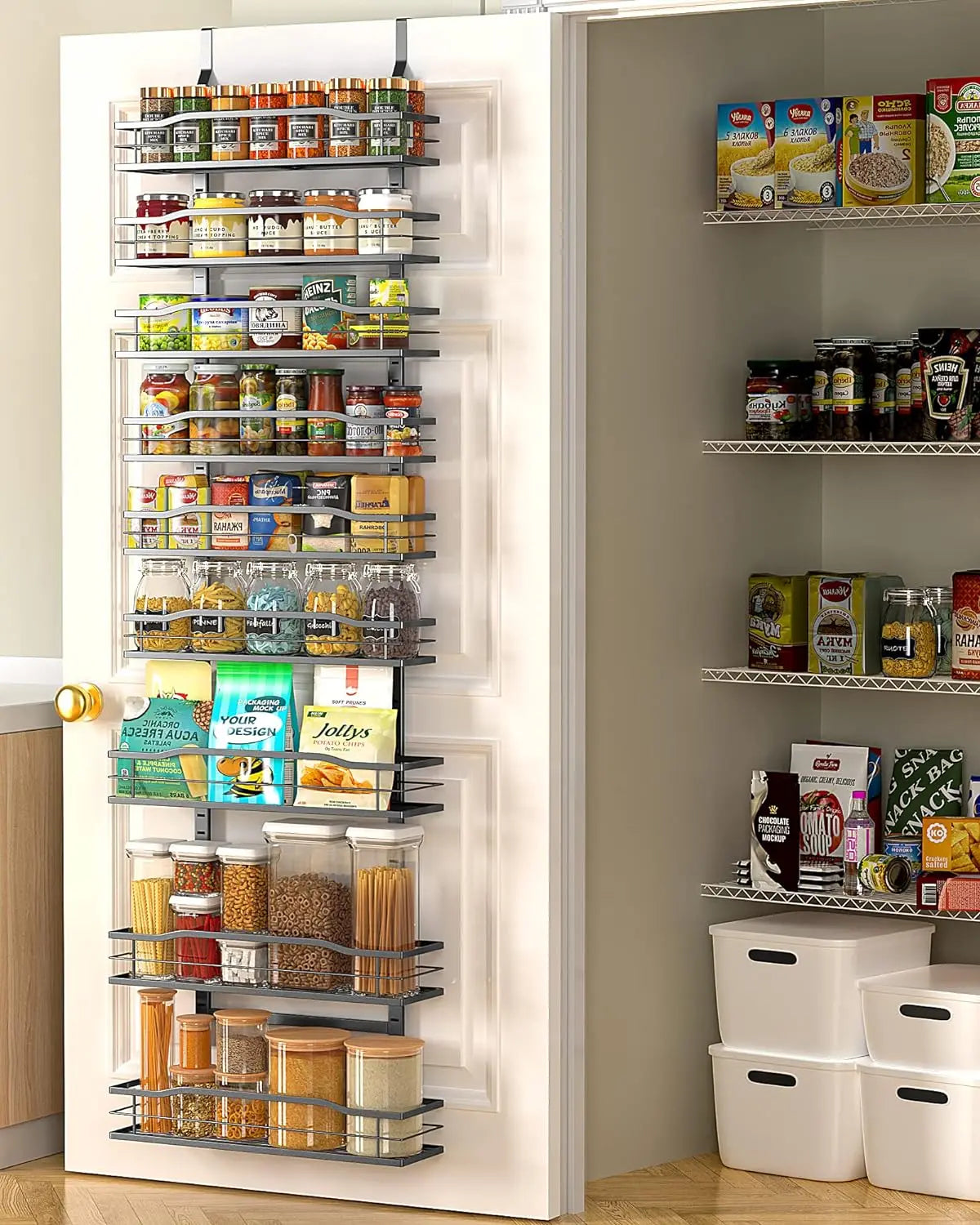 Over The Door Pantry Organize & Spice Rack