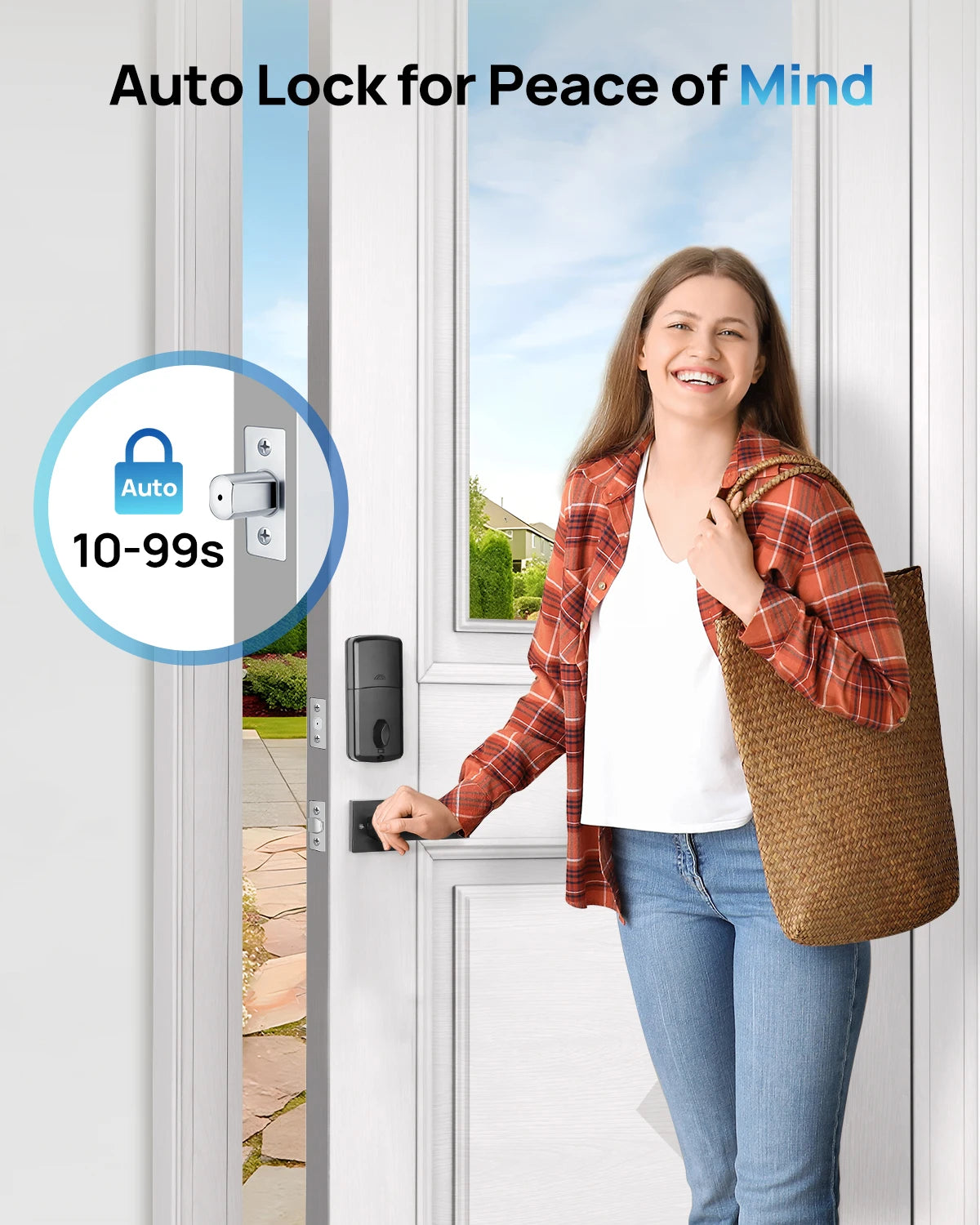 Electronic Door Lock Fingerprint Remote Keyless Password