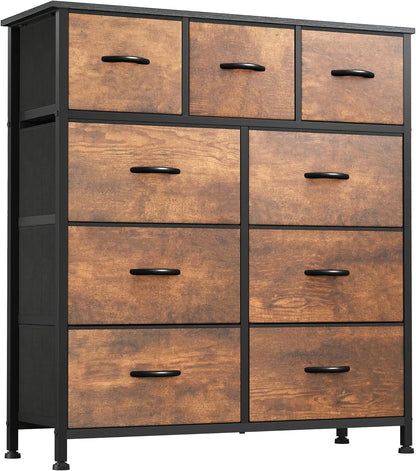 Dresser with 4 Drawers - Fabric Storage Tower