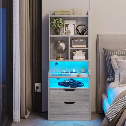 Nightstand with Charging Station