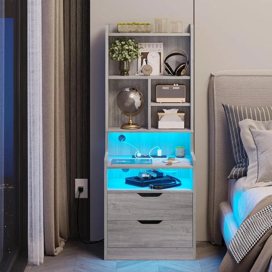 Nightstand with Charging Station