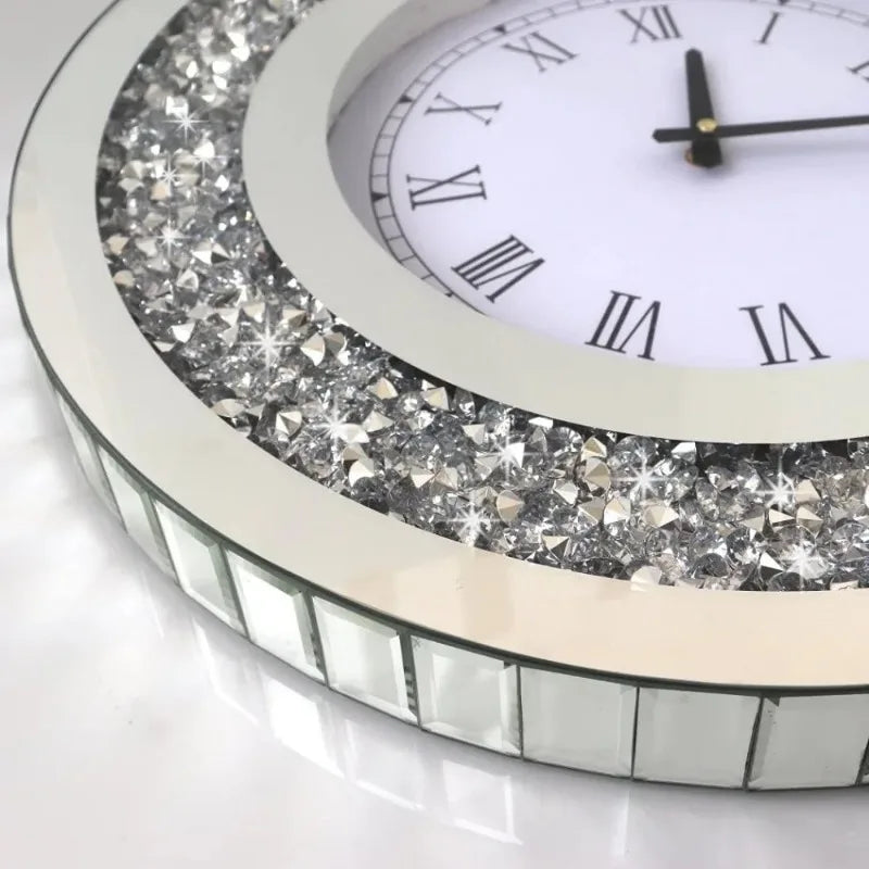 Large Wall Clock Wall Decoration Crystal