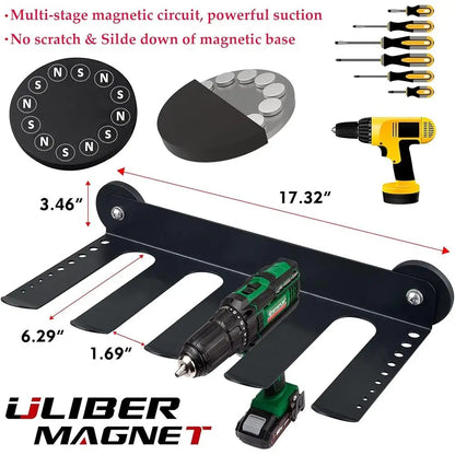 Magnetic Power Tool Organizer Storage Rack