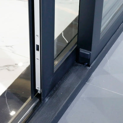 Sliding Door, Aluminum Double Glass Interior