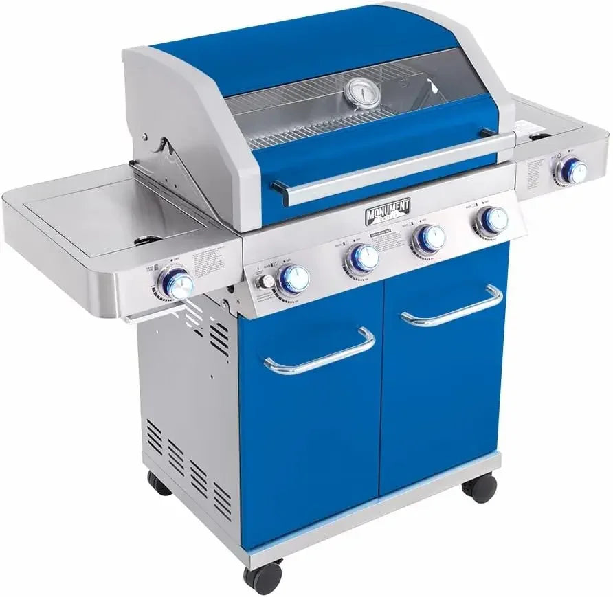 Propane Gas Grills w/ Lid, Built-In Thermometer