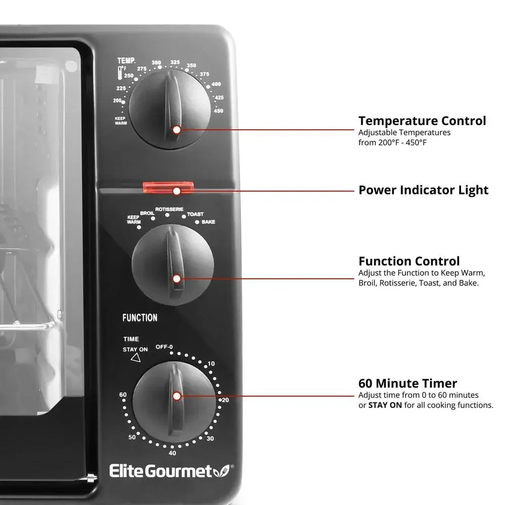 Countertop Toaster Oven/Rotisserie Bake