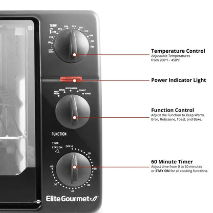 Countertop Toaster Oven/Rotisserie Bake