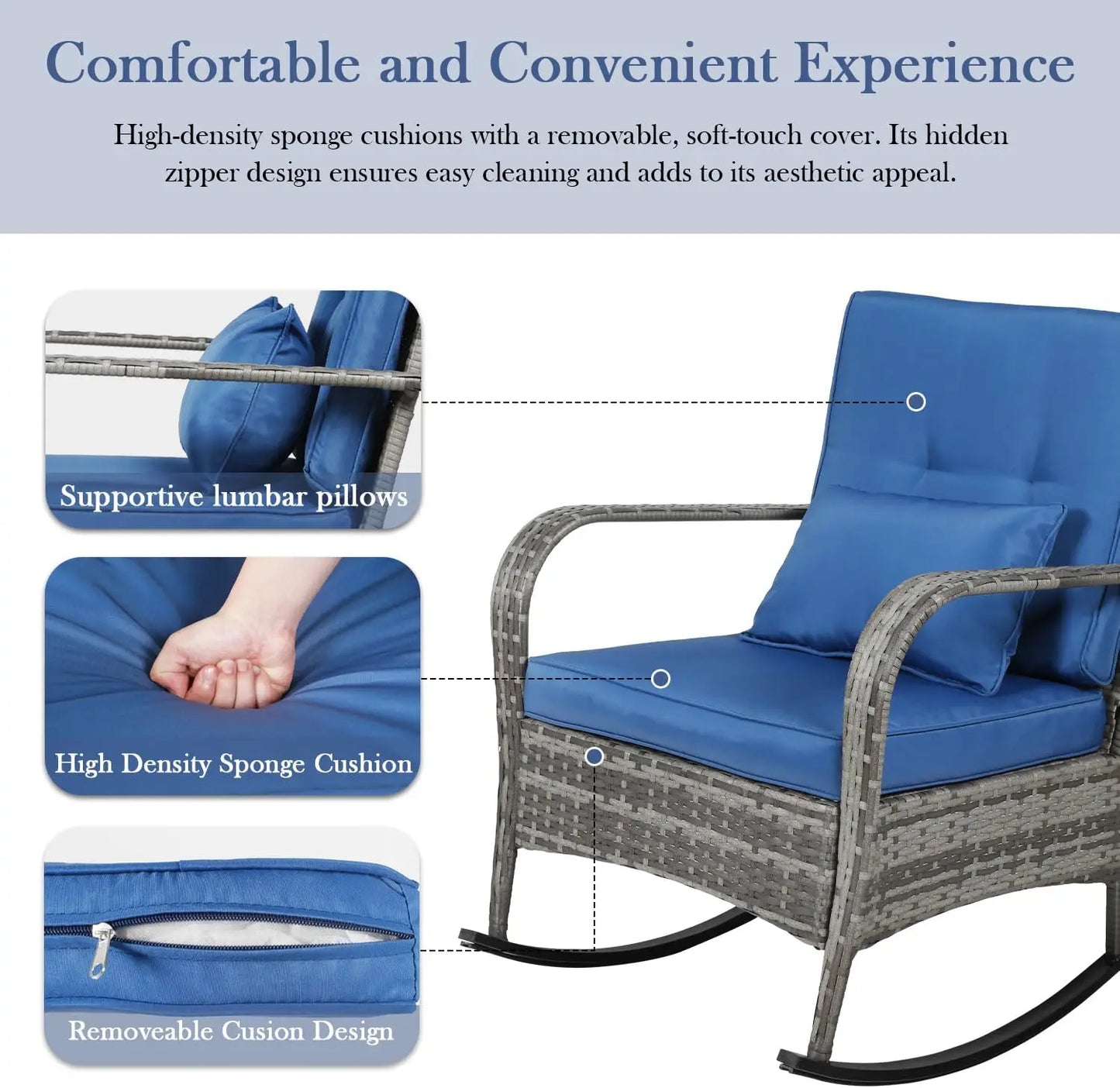 3 Piece Outdoor Patio Set