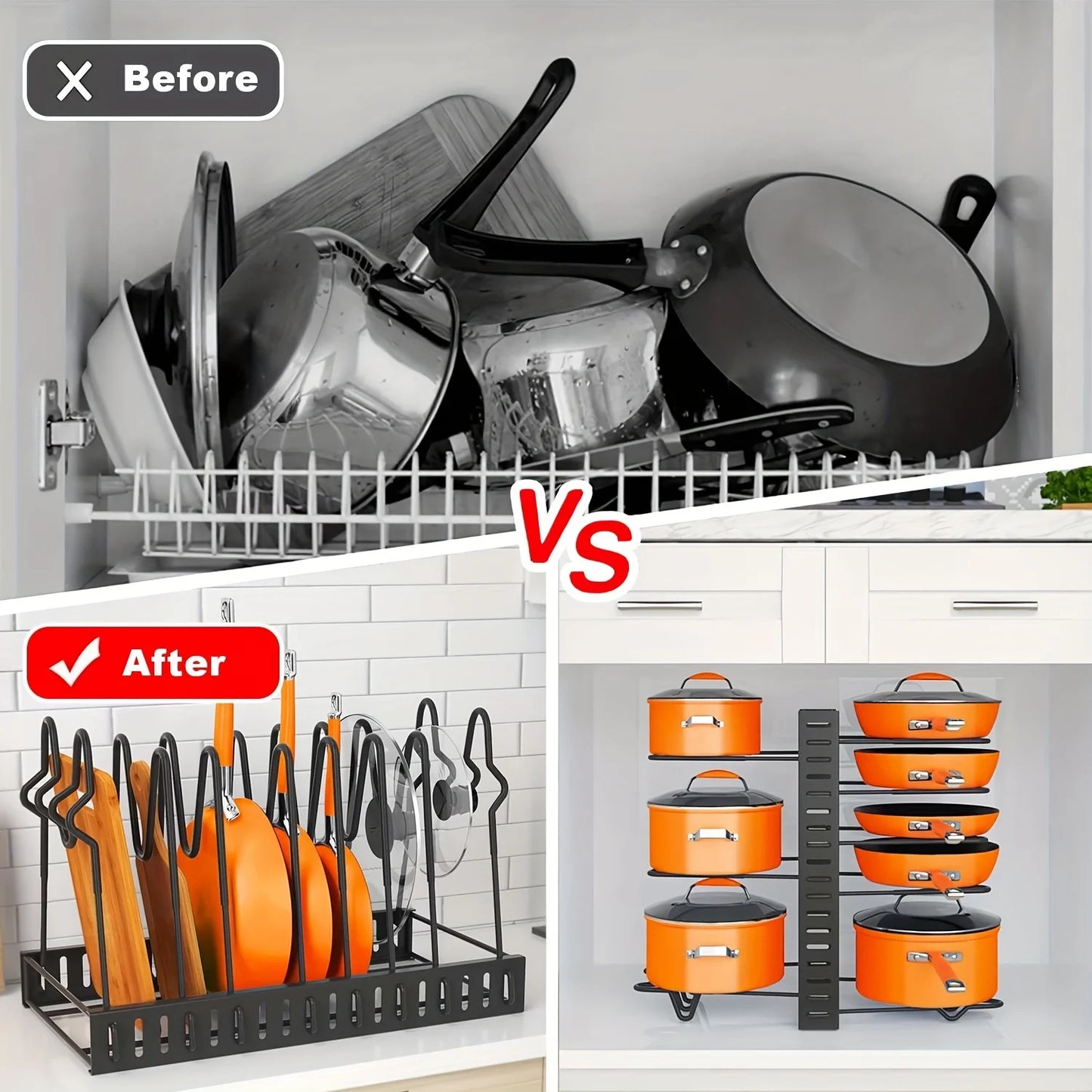 Kitchen Organization & Pot/Storage Rack