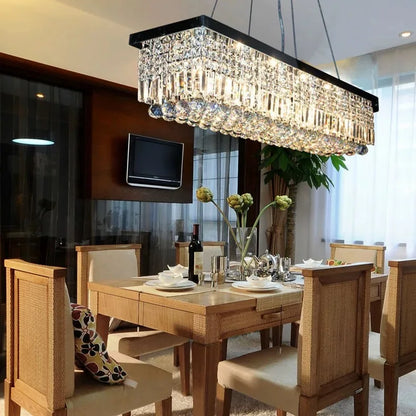 LED Crystal Chandelier Modern Dining Pendant Home Lamp