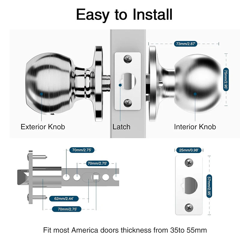 Fingerprint Door Lock w/ Bluetooth