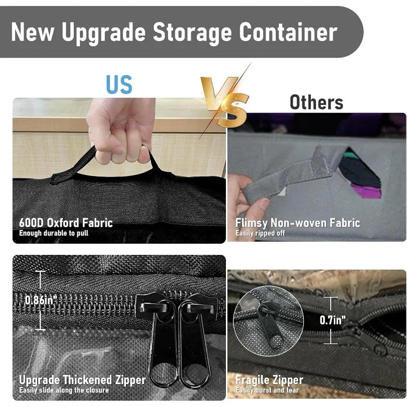 Under Bed Storage w/Wheels and Lid, Bedroom