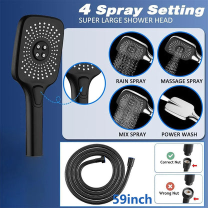Ceiling Rain Shower w/ Hand Held Shower