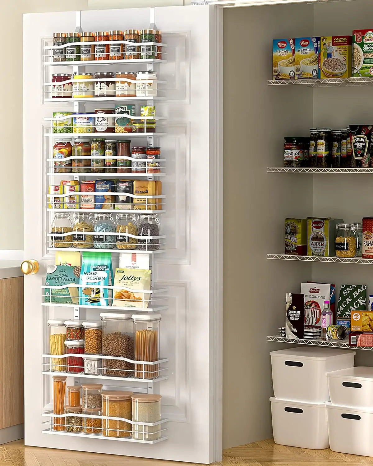 Over The Door Pantry Organize & Spice Rack