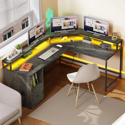 Office Desk With Monitor Computer Gaming Furniture