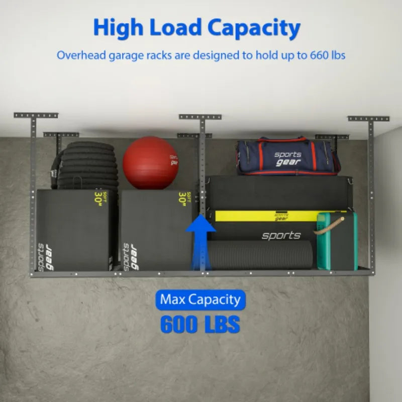 3x8 ft. Overhead Garage Storage Rack