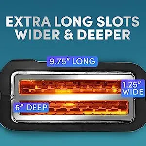 4 Slice Toaster with Warming Rack