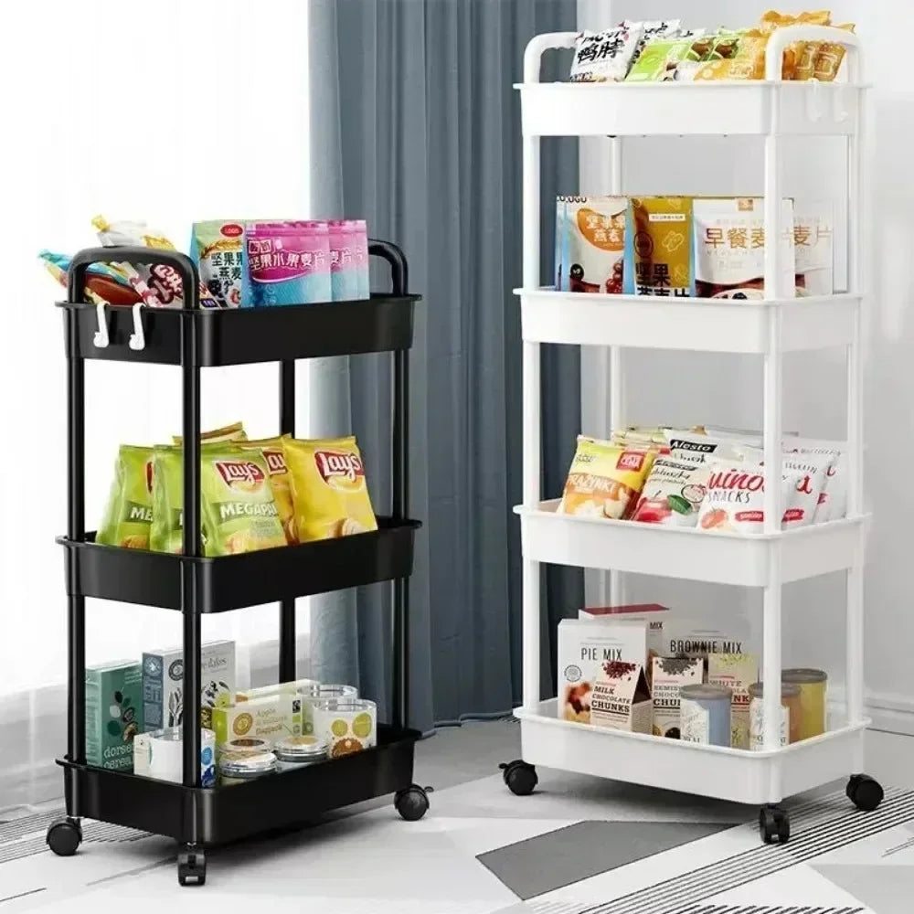 Bookshelf Storage Trolley Mobile