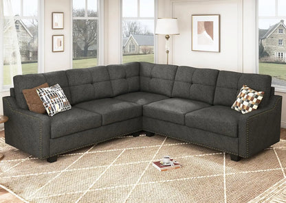 L Shaped Couch for Small Apartment, Reversible