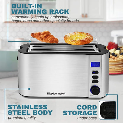 4 Slice Toaster with Warming Rack