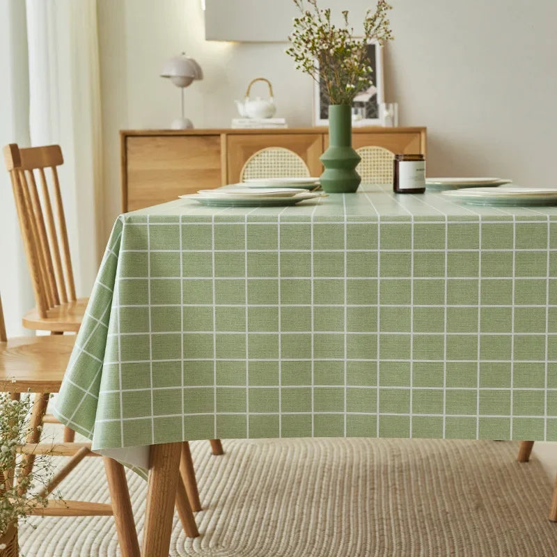 PVC tablecloth waterproof oil resistant tablecloth