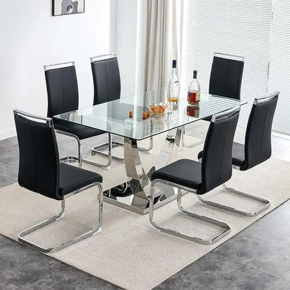 63” Dining Room Table Set for 6